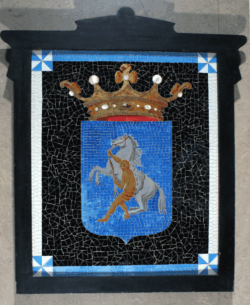 Wapenbord met voormalig wapen Baarn